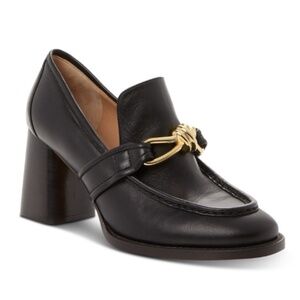 Bottega Veneta Women's Astaire Knot Leather Loafer Pump - Black